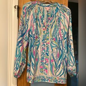 Lilly Pulitzer Long Story Silk Elsa